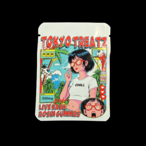 Tokyo Treats black cherry live hash rosin gummies 500mg