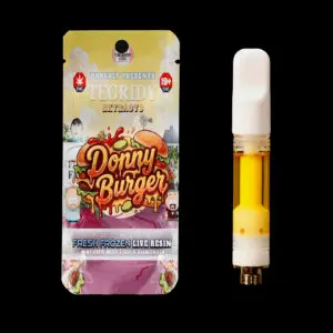 Tegridy Extracts Donny Burger Indica Fresh Frozen Live Resin + Liquid Diamonds Full Ceramic Vape Cartridge 1G