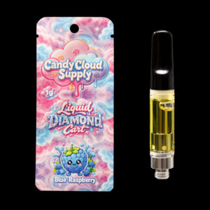 Candy Cloud Supply Blue Raspberry Liquid Diamonds Vape Cartridge 1G