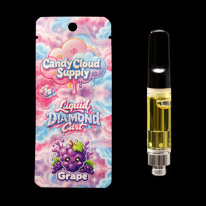 Candy Cloud Supply Grape Liquid Diamonds Vape Cartridge 1G