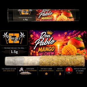 EZ Peazy's Don Pablo Mango Hi-Chew Hybrid Infused Pre-Roll 1.5g