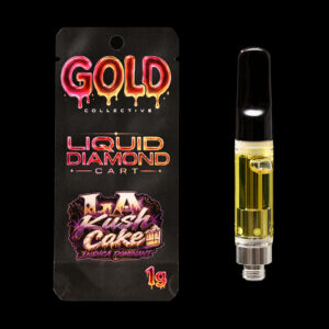 Gold Collective LA Kush Cake Hybrid Liquid Diamonds Vape Cartridge 1G
