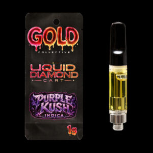 Gold Collective Purple Kush Indica Liquid Diamonds Vape Cartridge 1G