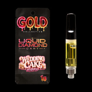 Gold Collective Wedding Cake Hybrid Liquid Diamonds Vape Cartridge 1G