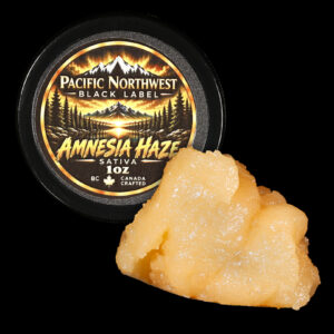 Pacific Northwest Black Label Amnesia Haze Sativa Cured Resin 1oz