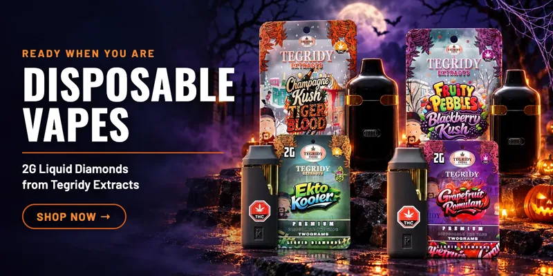Tegridy Extracts 2 gram liquid diamonds disposable vapes